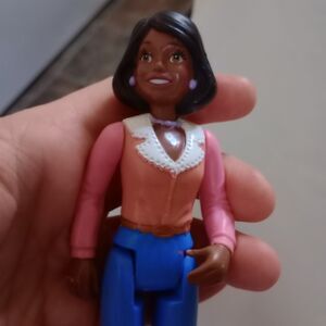 Vintage Playskool Dollhouse MOM Woman African American Pants Loving Family HTF